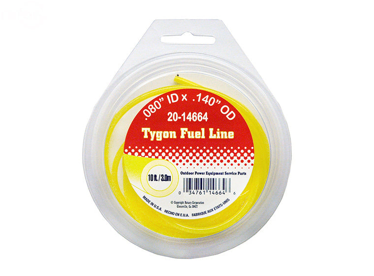 Rotary # 14664 10' PACKAGE FUEL LINE .080 ID X .140 OD