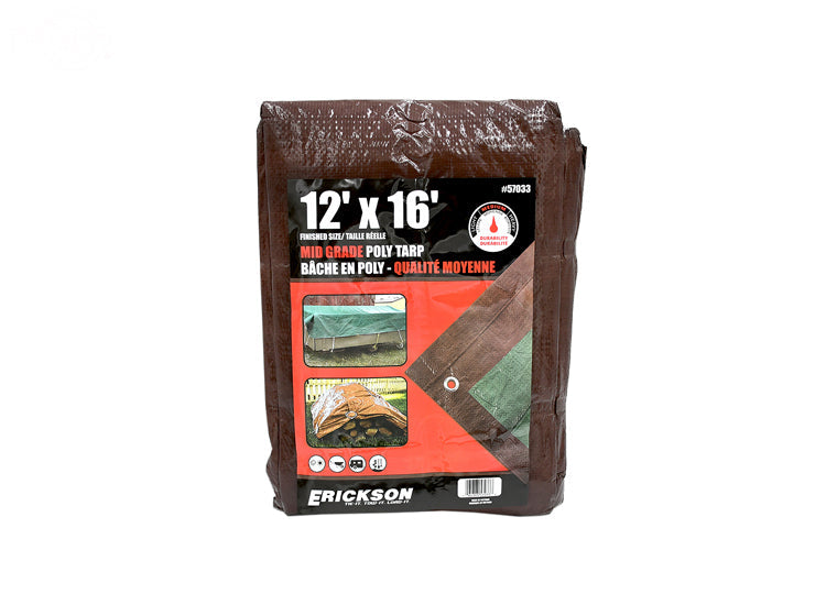 Rotary # 17409 REVERSIBLE MID-GRADE POLY TARP 12' X 16'