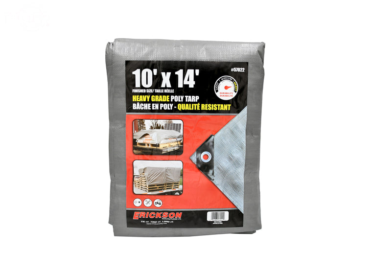 Rotary # 17410 HEAVY DUTY POLY TARP 10' X 14' SILVER