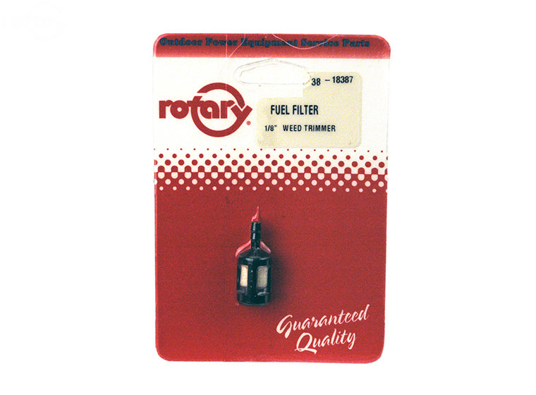 Rotary # 18387 FUEL FILTER 1/8" CARDED #4995 Pack of 5