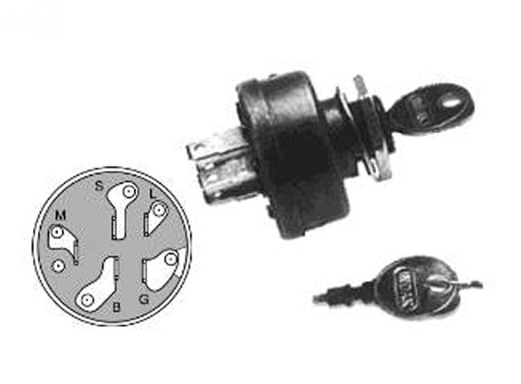 Rotary # 2922 IGNITION SWITCH FOR MURRAY