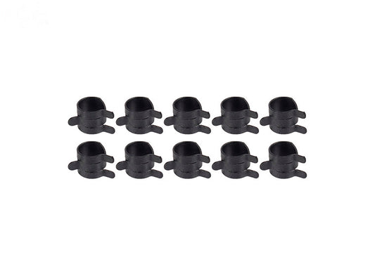Rotary # 5903 HOSE CLAMP 3/16" LINE (BLACK) Pack of 10