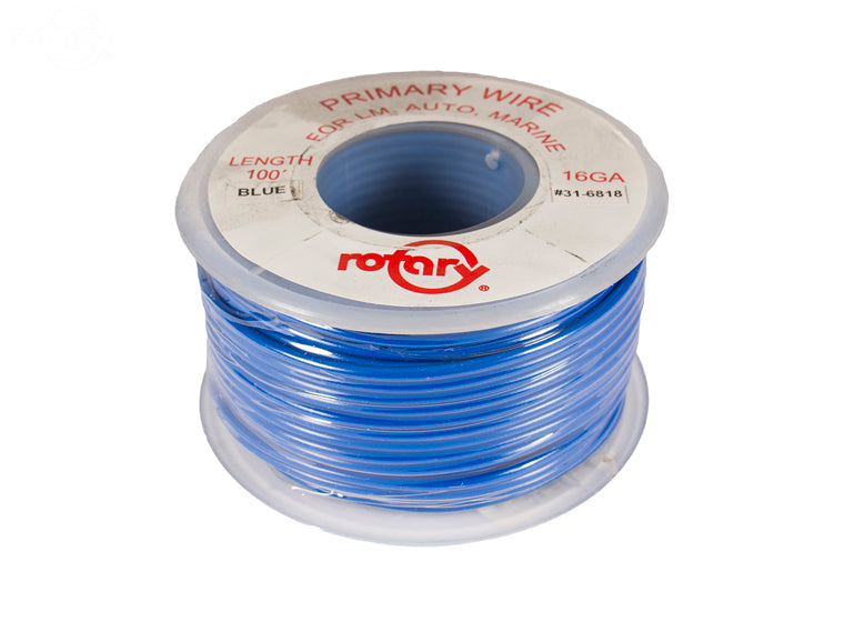 ROTARY # 6818 PRIMARY WIRE BLUE 16 AWG 100'