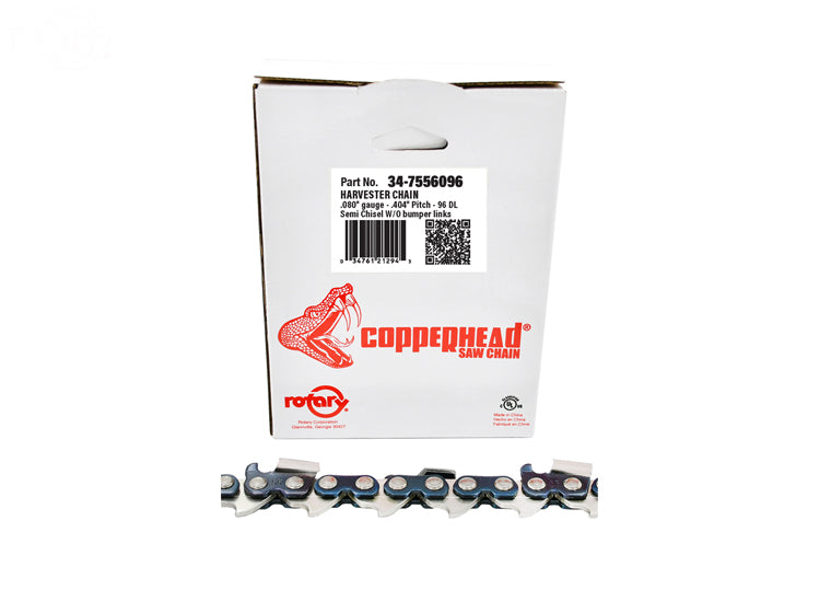 ROTARY # 7556096 HARVESTER SAW CHAIN LOOP 96DL .404"