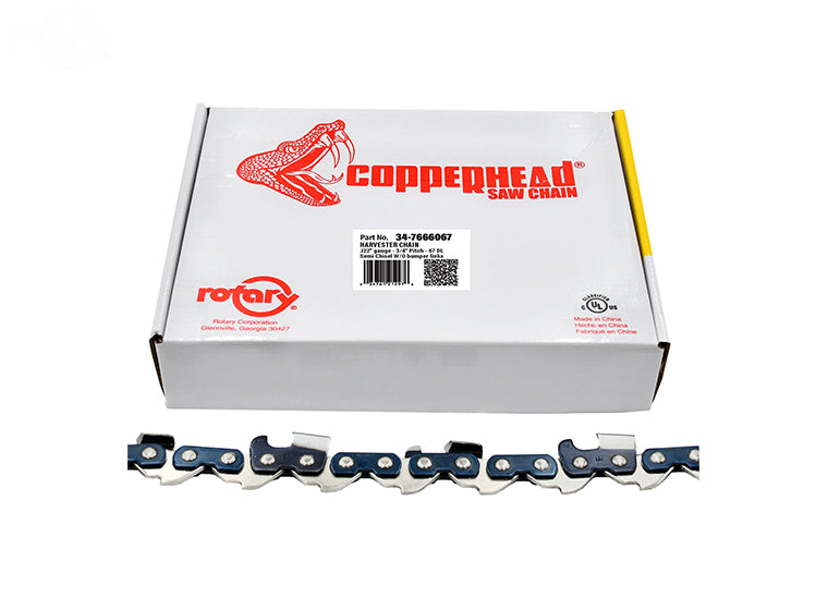 ROTARY # 7666067 HARVESTER SAW CHAIN LOOP 67DL 3/4"