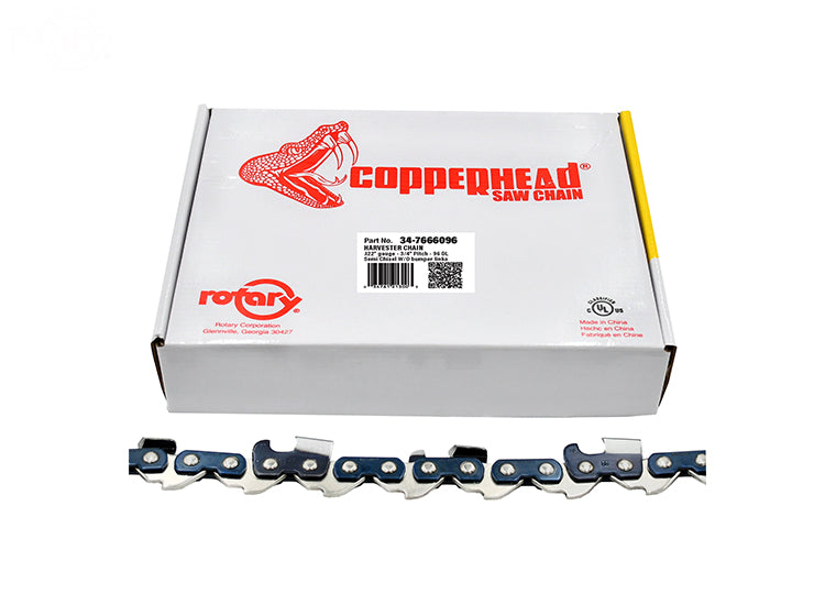 ROTARY # 7666096 HARVESTER SAW CHAIN LOOP 96DL 3/4"
