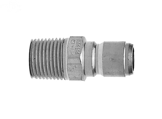 Rotary # 9414 STEEL PLUG MPT 3/8" Pack of 2
