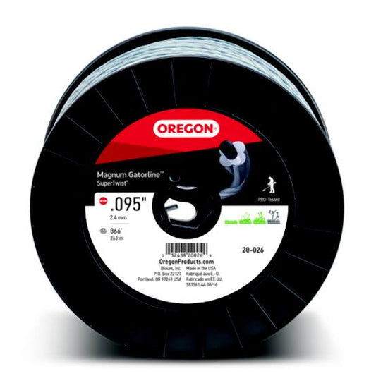 Oregon 20-026B Magnum Gatorline SuperTwist .095-inch trimmer line 3 lb spool 866 ft