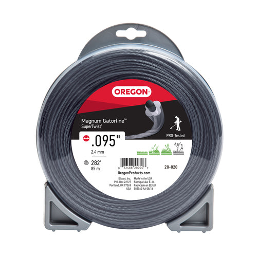 Oregon Magnum Gatorline SuperTwist .095-inch trimmer line, part 20-020